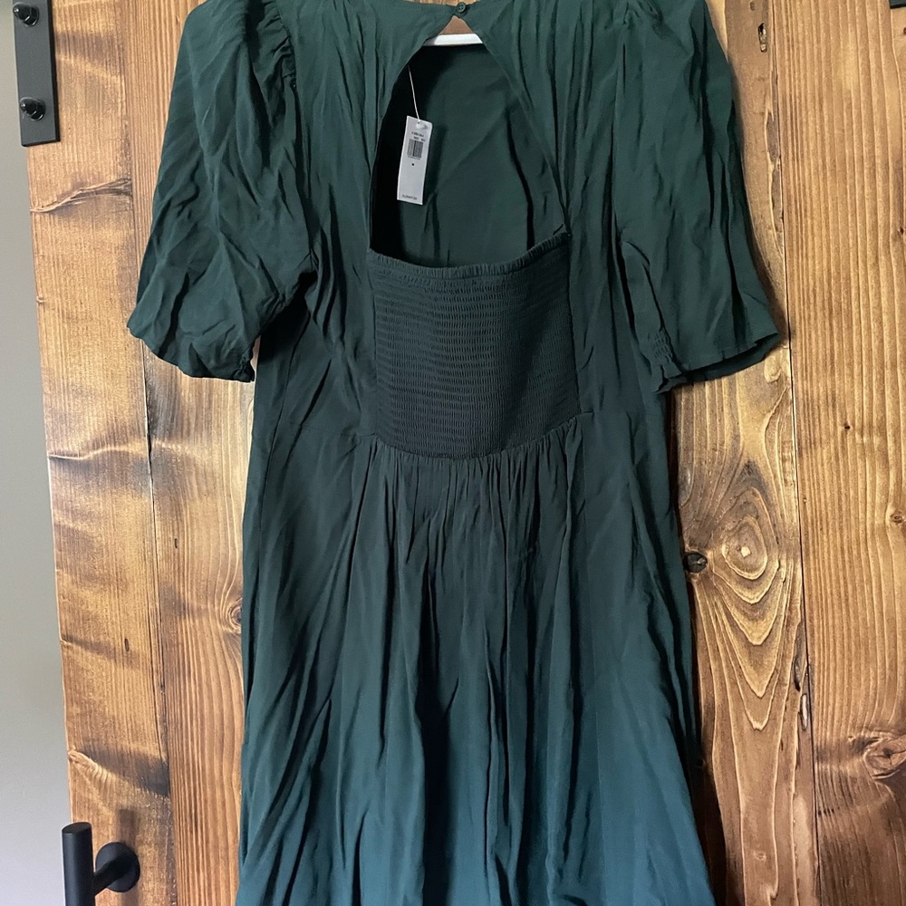 Old Navy Dark Green Midi Dress - Picture 2 of 2